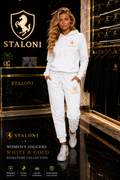 STALONI White & Gold Hoodie & Track Pants Bundle