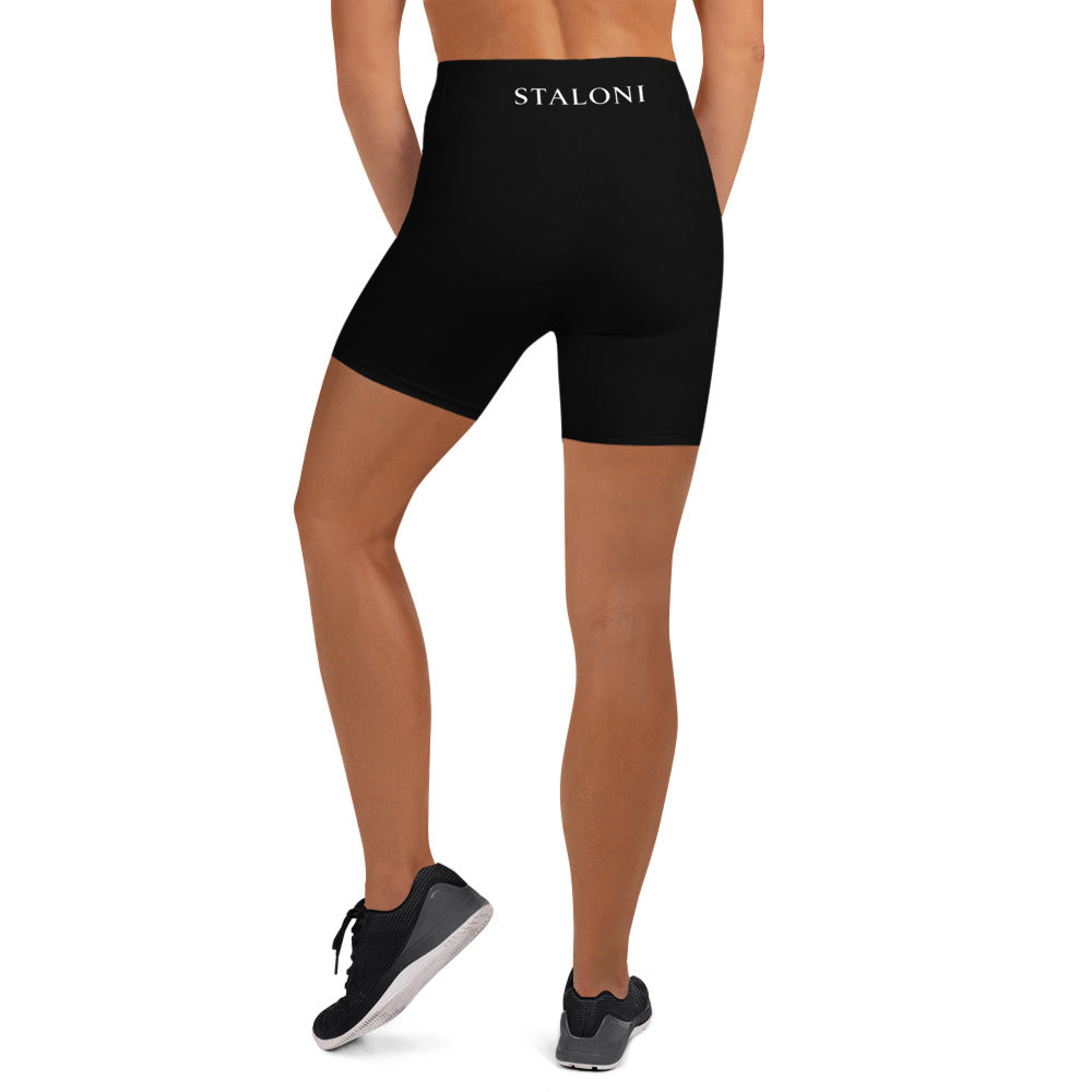 Black & White Yoga Shorts