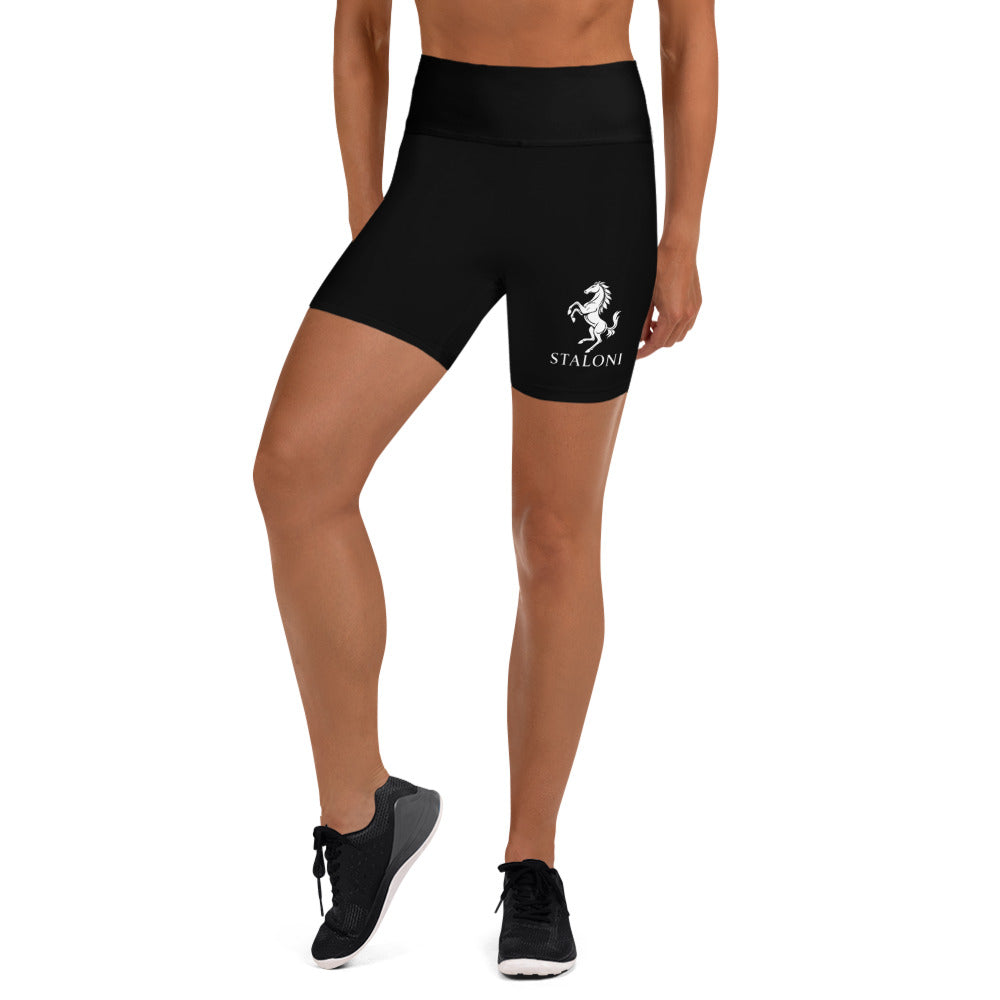 Black & White Yoga Shorts