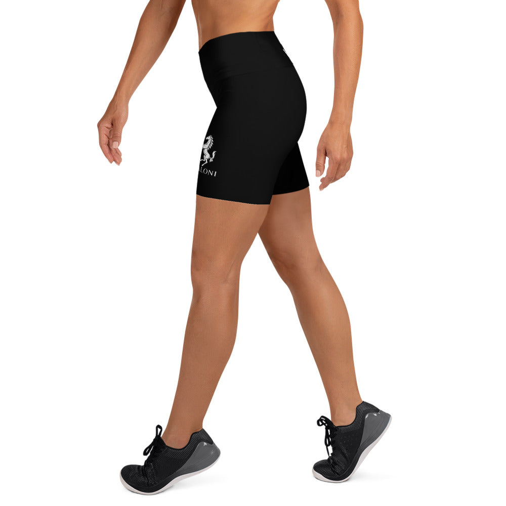 Black & White Yoga Shorts