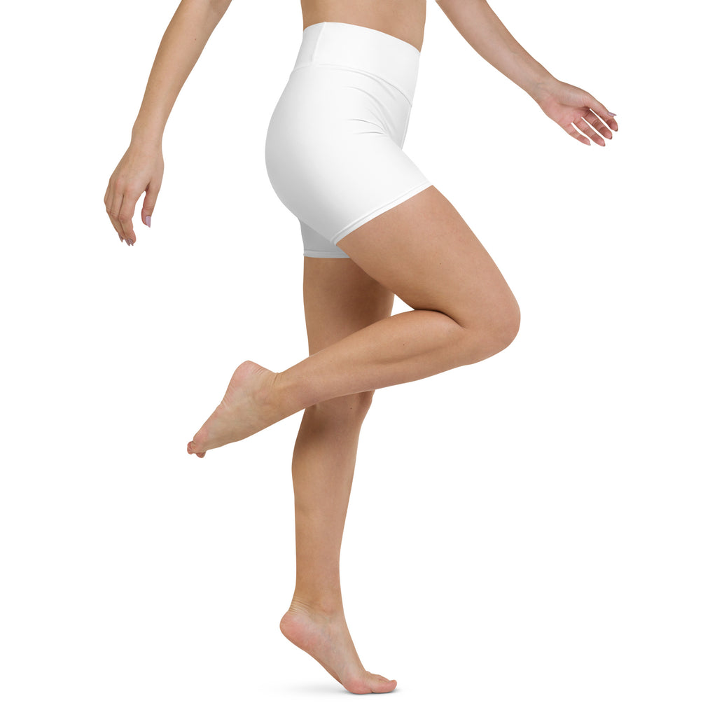 White & Black Yoga Shorts