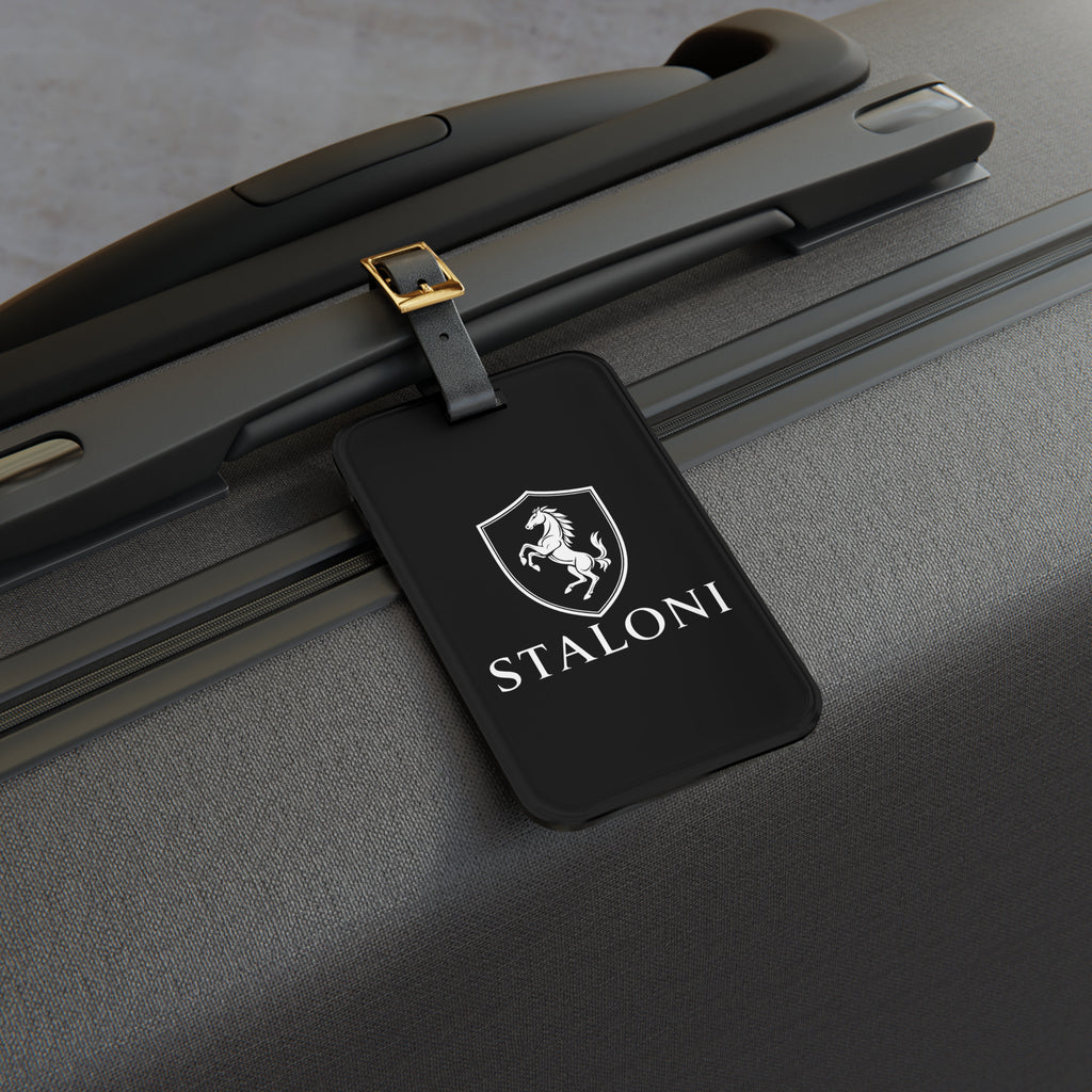 House of Staloni Luggage Tag Black & White