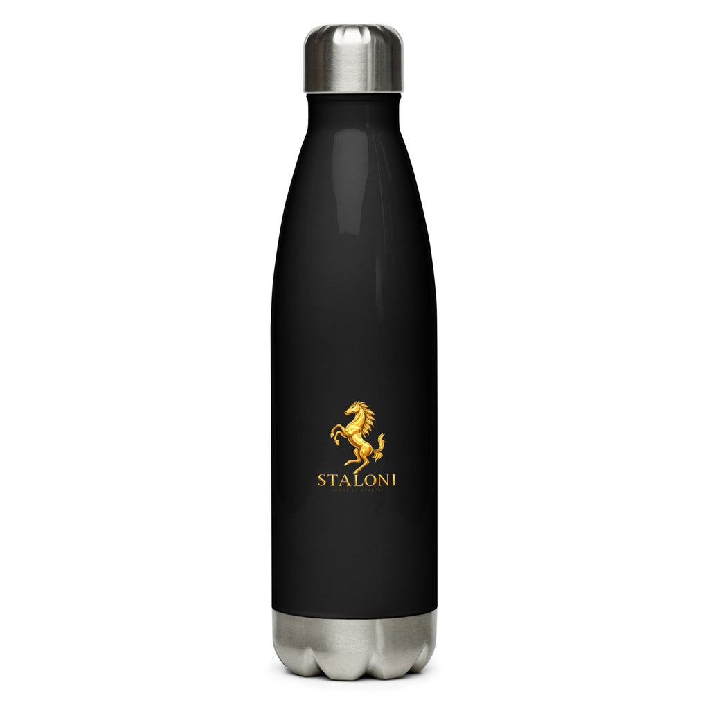 Signature Water Bottle — Black & Gold