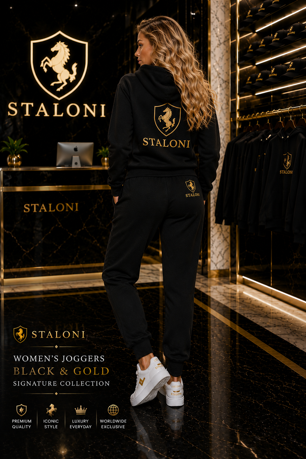 Black & Gold Hoodie