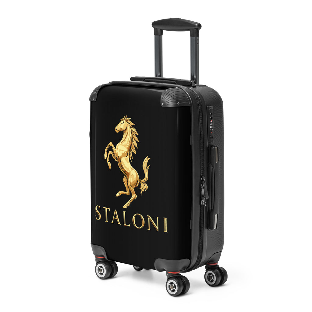 House of Staloni Suitcase Black & Gold