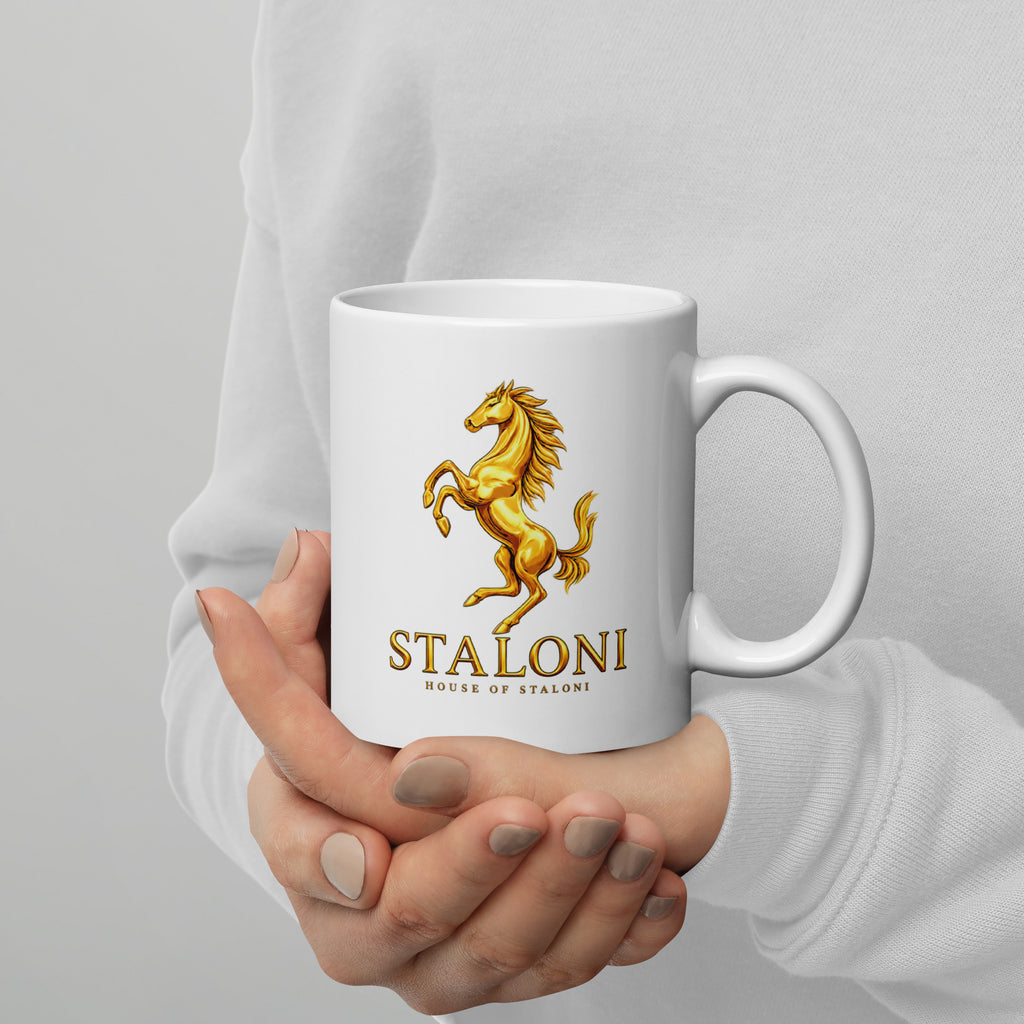 White & Gold Signature Mug