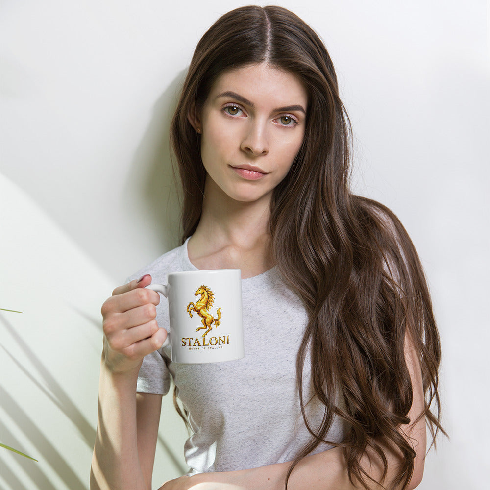 White & Gold Signature Mug