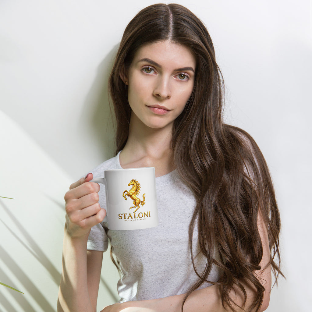 White & Gold Signature Mug