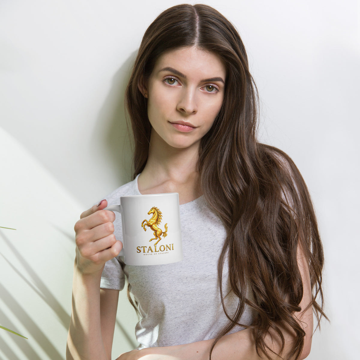 White & Gold Signature Mug